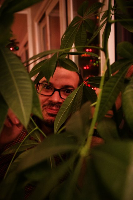 Dave B's Glasses and Foliage Portrait