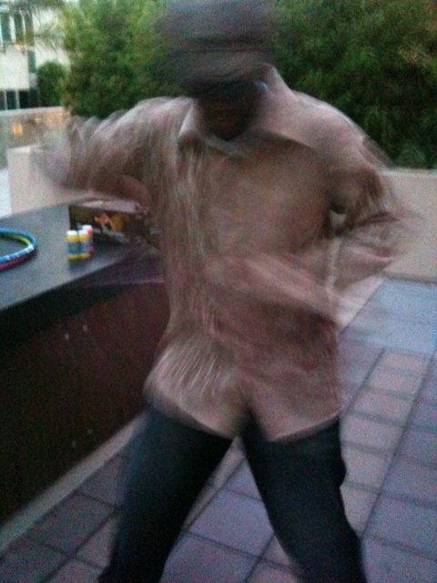 Blurred Moves on the Patio