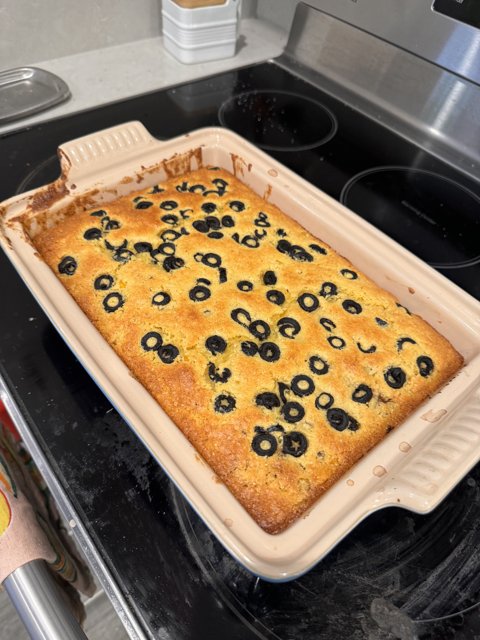 Olive-Studded Cornbread Delight