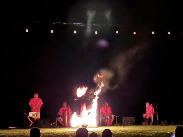 Bonfire at the Maui Concert