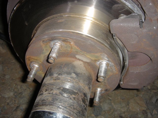 Close-up of Brake Disc with Metal Hub