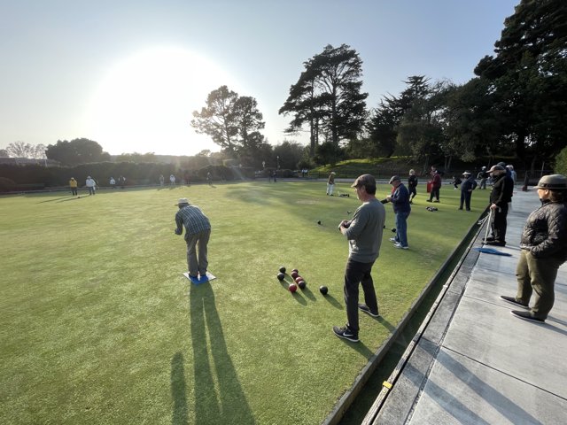 Playing Bowls at Golden Gate Park