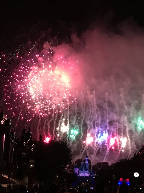 Spectacular Disneyland Fireworks Display