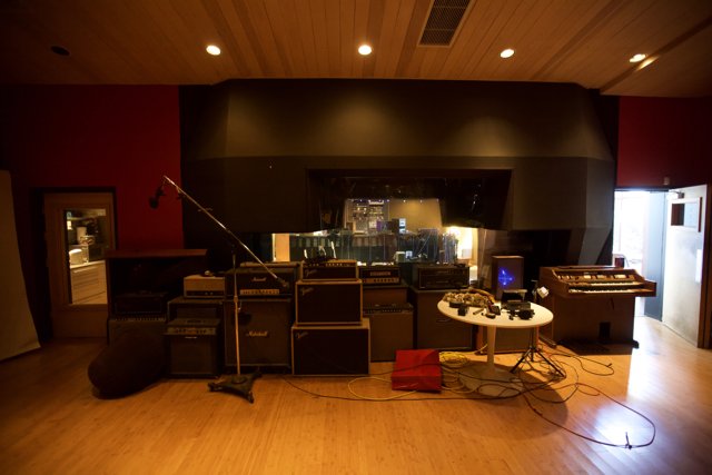 Inside a Professional Recording Studio