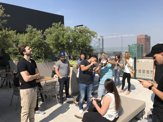 Rooftop Gathering During Solar Eclipse Viewing