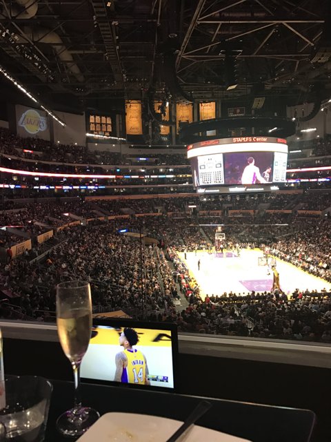 Lakers Game View from Top of Crypto.com Arena