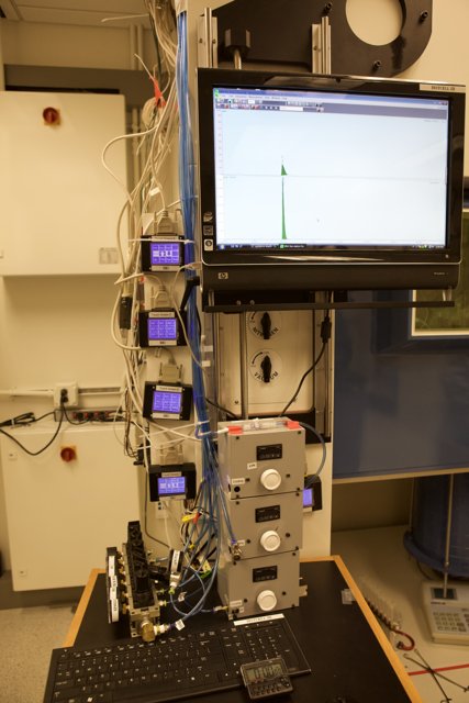 Computer Monitor in Micro Bio Chip Lab