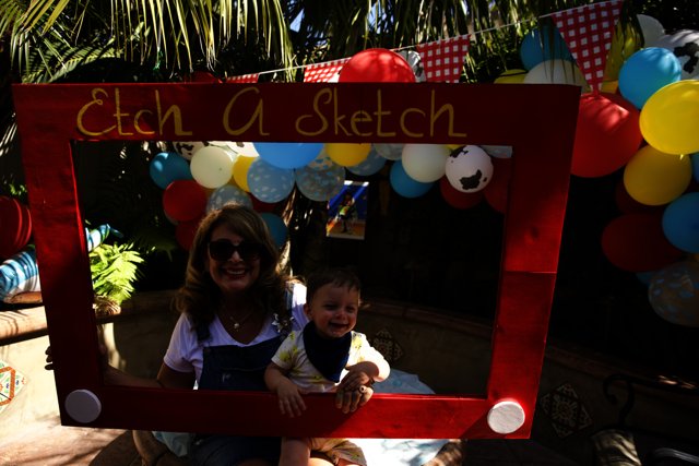 A Joyful Booth Moment at Wesley's First Birthday Bash