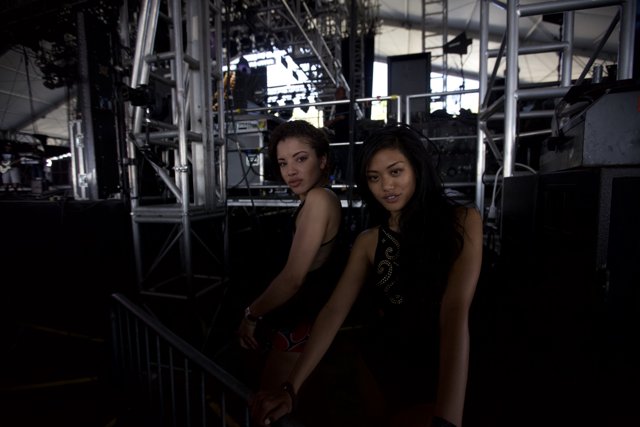Women in Front of Coachella Stage