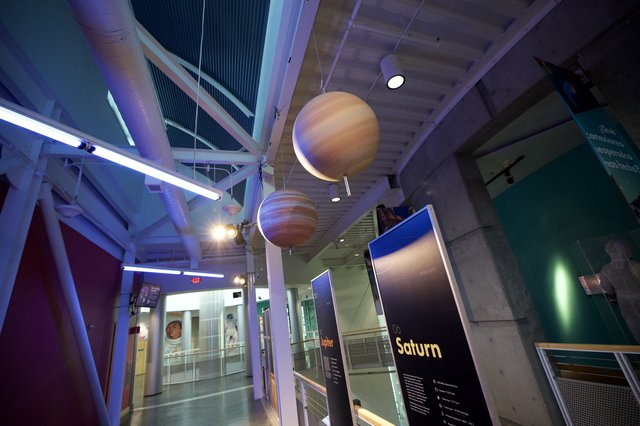 Saturn Exhibit at Chabot Space and Science Center