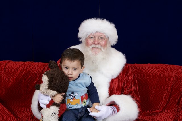 A Boy's First Meeting with Santa
