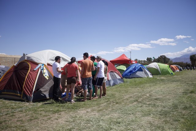 Camping with Friends at Coachella