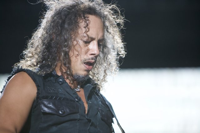 Kirk Hammett Rocking Out at the Big Four Festival