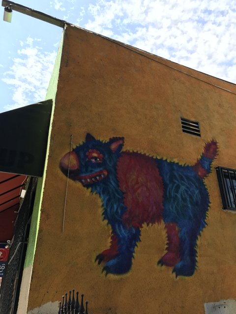 Colorful Canine Mural