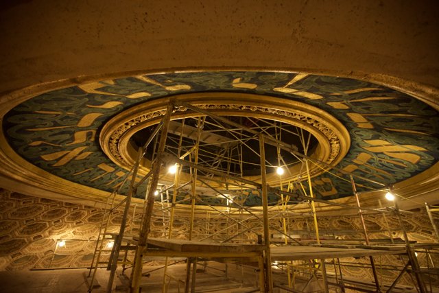 Painting the Ceilings of the Theater
