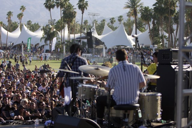 Group Drumming at Coachella 2008