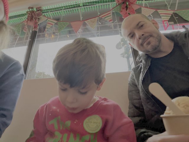 Family Christmas Celebration with Festive Decorations