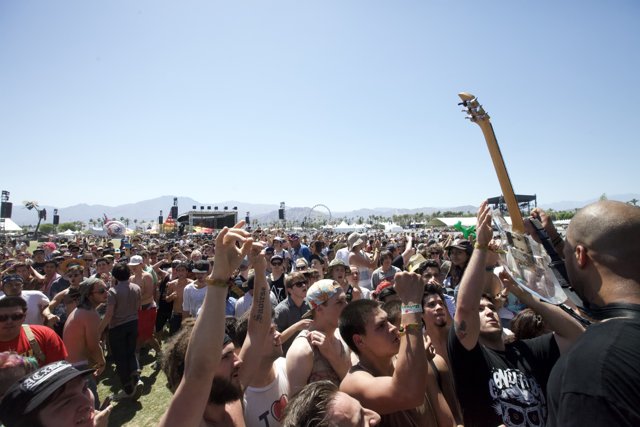 Rocking out at Coachella Music Festival