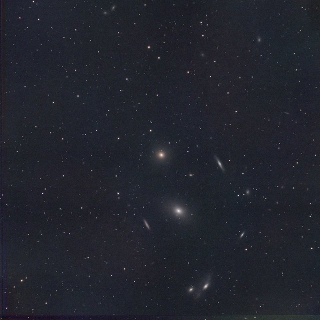 M84 and Markarian's Chain - Virgo Galaxy Cluster