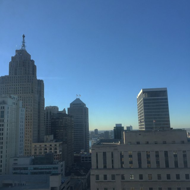 Detroit Metropolis Skyline