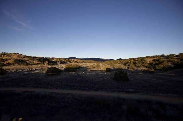 Desert Valley at Dusk in Southwest Landscape