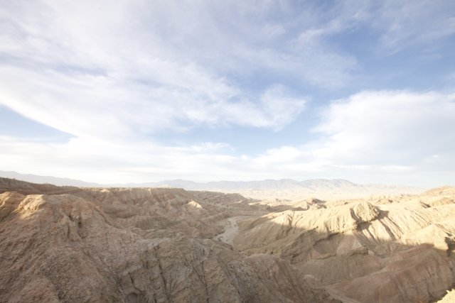 A Majestic View of the Anza Borrego Mountains and Desert