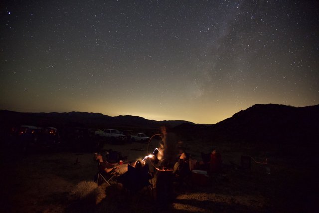Starry Campfire Night