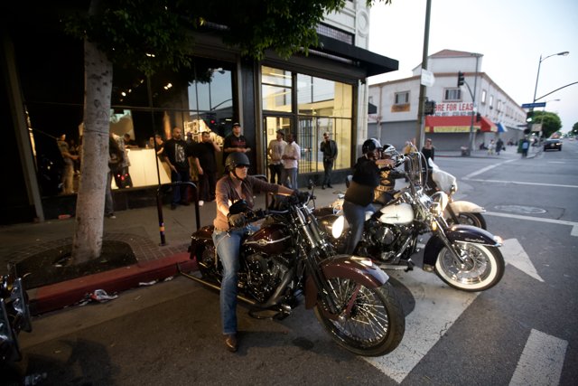 Motorcycle Gang Takes Over the Storefront