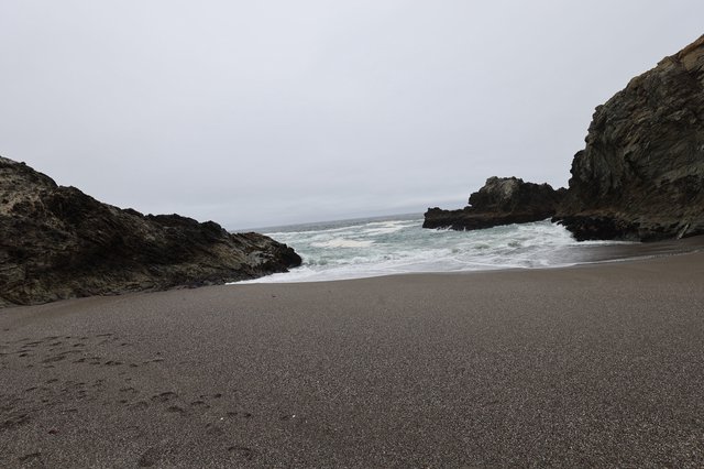Secluded Rocky Cove on the California Coast