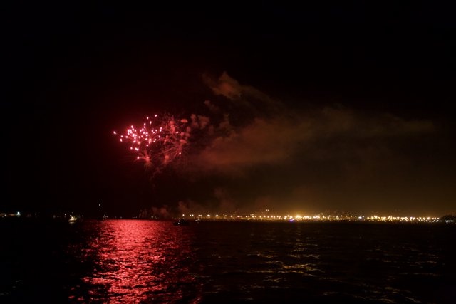 Spectacular Fireworks Show on the Water