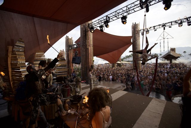 Captivated Crowd at Coachella Sunday Concert