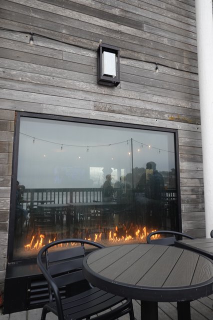 Cozy Fire Pit at the Waterfront Restaurant
