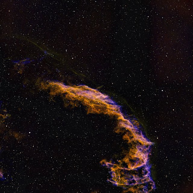 NGC 6992 - Eastern Veil Nebula in SHO Narrowband