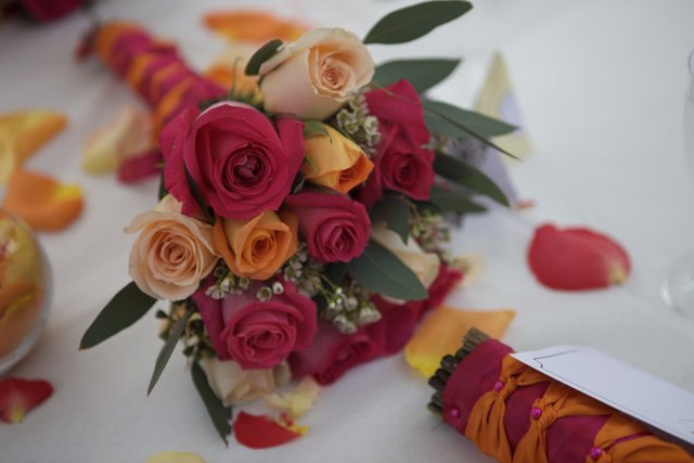 Beautiful Floral Arrangement for the Hertz Wedding
