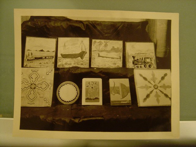 Display of Vintage Greeting Cards