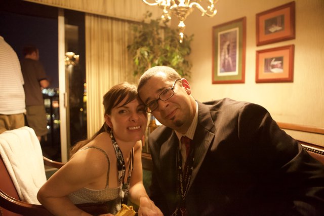 Couple Poses Together at DEF CON 17 Party