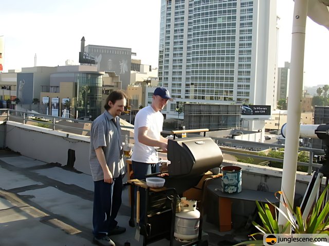 Rooftop BBQ Cookout in the City
