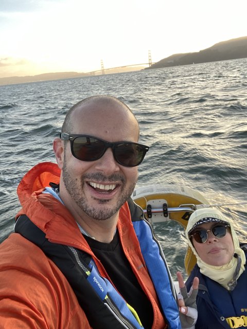 Sunset Selfie on San Francisco Bay