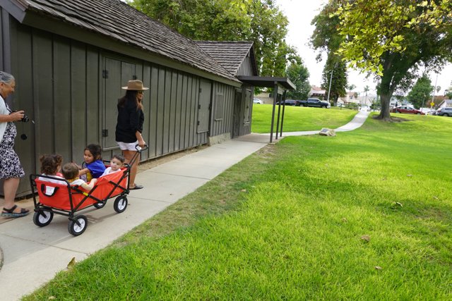 Summer Stroll with Wagon in Tow