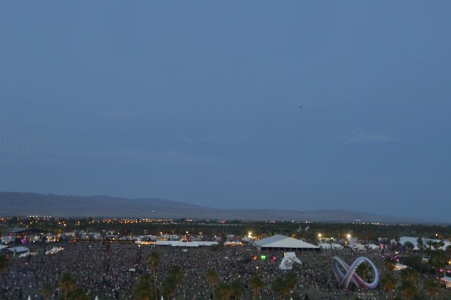 Coachella Music Festival - A View of the Crowded Empire Polo Club