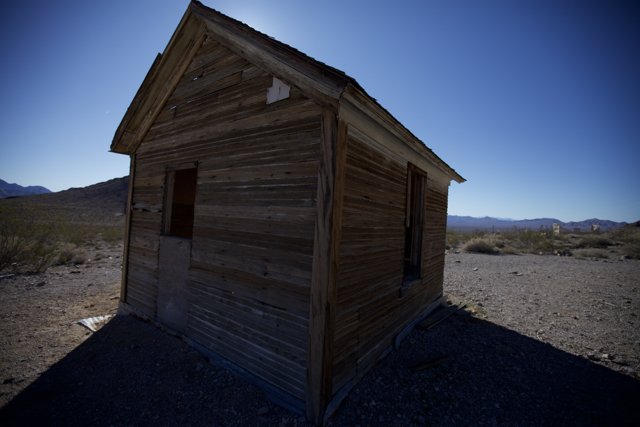 Rustic Hut in the Death Valley Countryside