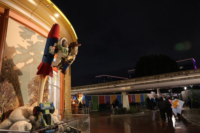Rocket Statue Shines Bright in Downtown Disney