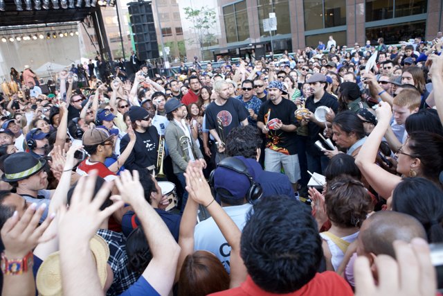 2007 Grand Performances Ozomatli Concert Crowd