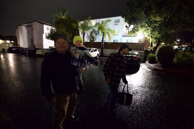 Family Night Walk After Rain in SLO