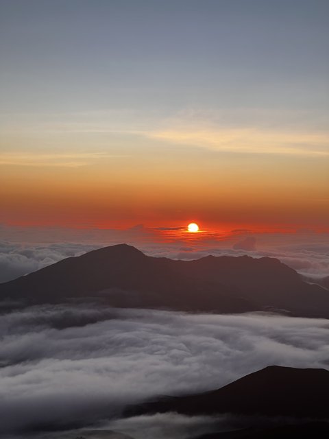 Maui Sunrise Beyond the Clouds