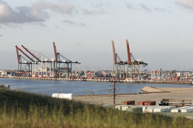 Construction Crane at Waterfront