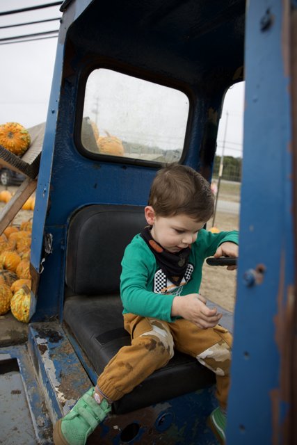 Little Explorer on an Autumn Ride