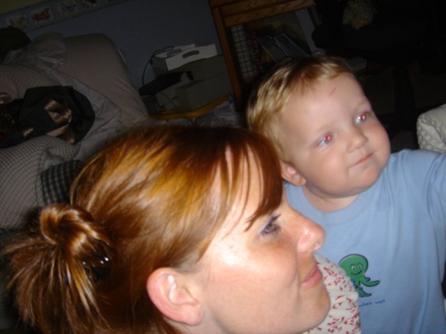 Mother and Young Child Sharing a Quiet Moment
