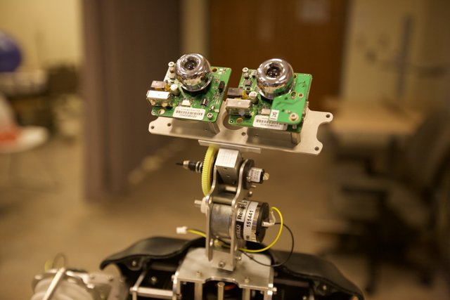 Dual cameras on robotic hardware