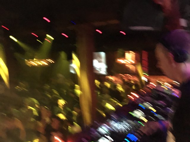 Blurry Night Life at LA Club